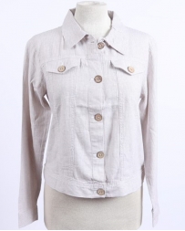 Ladies' Pinstripe Linen Jacket