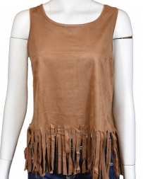 Cowgirl Hardware® Ladies' Faux Suede Fringed Tank