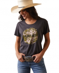 Ariat® Ladies' Floral Logo Graphic Tee