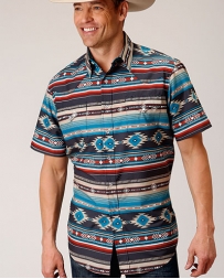 Roper® Men's Aztec Print SS Shirt