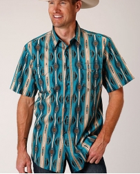 Roper® Men's Vintage Aztec Print SS Shirt