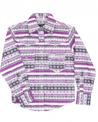 Cowgirl Hardware® Girls' Vintage Aztec LS Print Shirt