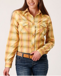 Roper® Ladies' Ombre Plaid L/S Snap Shirt