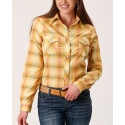 Roper® Ladies' Ombre Plaid L/S Snap Shirt