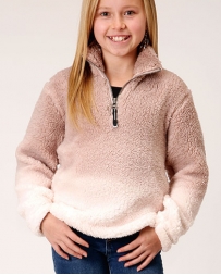 Roper® Girls' Ombre Fuzzy Fleece Pullover