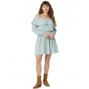 Wrangler® Ladies' Off Shoulder Teal Dress