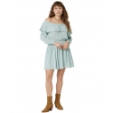 Wrangler® Ladies' Off Shoulder Teal Dress