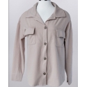 Kerenhart® Ladies' Oatmeal Button Shacket