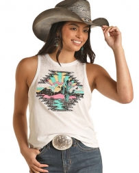 Rock and Roll Cowgirl® Ladies' Mountain Scene Graphic Tank