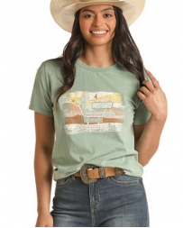 Rock and Roll Cowgirl® Ladies' Motel Sign Graphic Tee