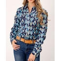 Roper® Ladies' Modern Aztec L/S Snap Shirt