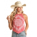 Rock and Roll Cowgirl® Ladies' Bandana Print Graphic Tank