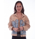 Scully Leather® Ladies' Color Block Denim Jacket