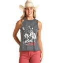 Rock and Roll Cowgirl® Ladies' Graphic Muscle Tank