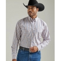 Wrangler® Men's GS LS 2 Pocket Button Plaid