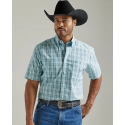 Wrangler® Men's GS SS 2 Pocket Button Plaid