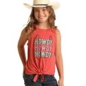 Rock and Roll Cowgirl® Girls' Howdy Graphic Tank