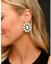 West & Co.® Ladies' Ivory Flower Cluster Earrings