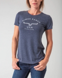 Kimes Ranch® Ladies' Arch Tee Fitted Navy