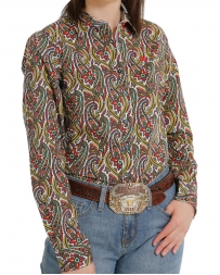 Cinch® Ladies' Performance LS Button Print