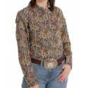 Cinch® Ladies' Performance LS Button Print