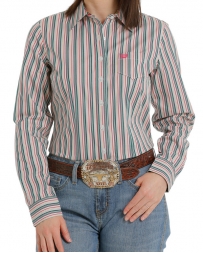 Cinch® Ladies' LS Stripe Performance Shirt