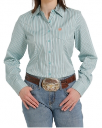 Cinch® Ladies' LS Stripe Performance Shirt