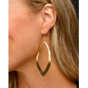 West & Co.® Ladies' Large Wavy Cutout Gold Earrings