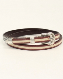 M&F Western Products® Leather 3/8" Flag Hat Band