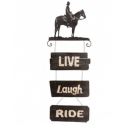 Jacks Tack® Live Laugh Ride Cowboy Sign