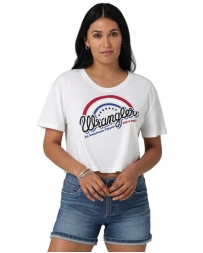 Wrangler Retro® Ladies' Logo Boyfriend Crop Tee