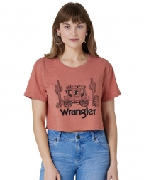 Wrangler® Ladies' Logo Boyfriend Crop Tee