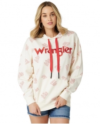 Wrangler® Ladies' Red Logo Hoodie