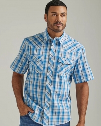 Wrangler® Men's Fashion Snap SS Plaid