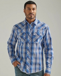 Wrangler® Men's Fashion Snap LS Plaid