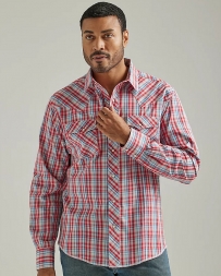 Wrangler® Men's Fashion Snap LS Plaid