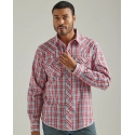 Wrangler® Men's Fashion Snap LS Plaid