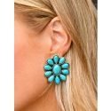 West & Co.® Ladies' Turquoise Flower Cluster Earrings
