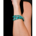 West & Co.® Ladies' Turquoise Tube Navajo Pearl BC