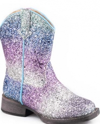 Roper® Girls' Toddler Glitter Blue Boots