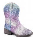 Roper® Girls' Toddler Glitter Blue Boots