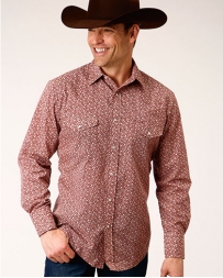 Roper® Men's Western Snap Print