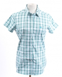 Rough Stock® by Panhandle Slim Ladies' SS 1 Pocket Button Plaid