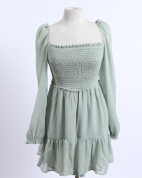 Pine Apparel® Ladies' Ruffled Smocked Dress