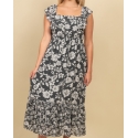 Pine Apparel® Ladies' Smocked Slip Dress Ruffle Hem
