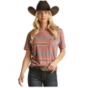 Rock and Roll Cowgirl® Ladies' Striped Pocket Tee