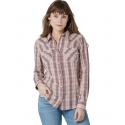 Wrangler® Ladies' Striped Western Snap Shirt