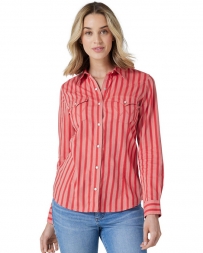 Wrangler Retro® Ladies' Striped Western Snap Shirt