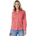 Wrangler Retro® Ladies' Striped Western Snap Shirt
