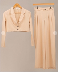 Pine Apparel® Ladies' Crepe Blazer/Pant Set